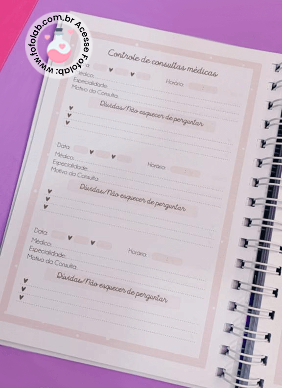 Caderneta de Saúde Floral Borboletas - Caderneta de Vacina Personalizada - 7 (1)