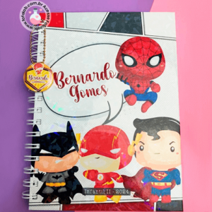 Caderno Baby Heróis - Caderninho personalizado (1)