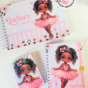 Kit de Cadernos Personalizados Bailarina (1)