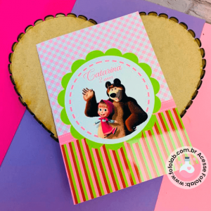 Revistinha pra colorir - Masha e o Urso - Lembrancinha Festa Infantil (1)